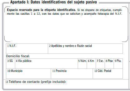 Modelo 840 apartado 1
