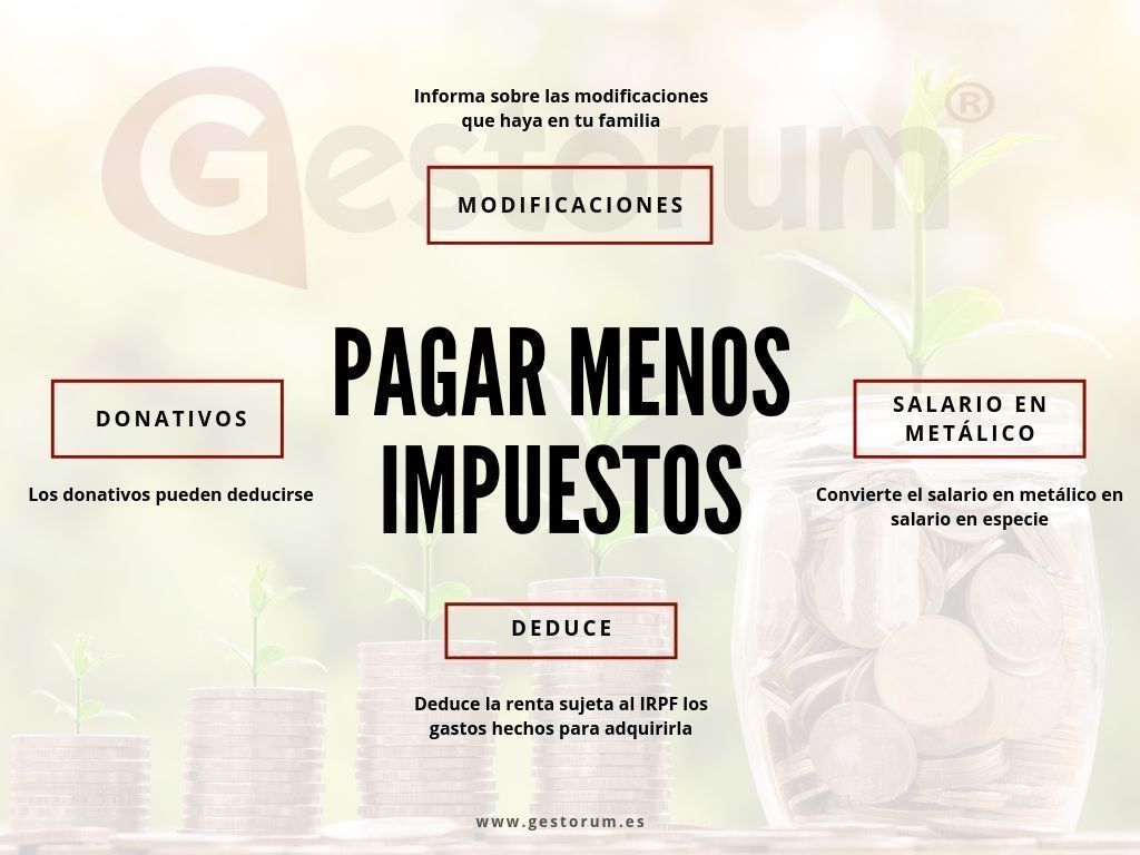 como pagar menos impuestos